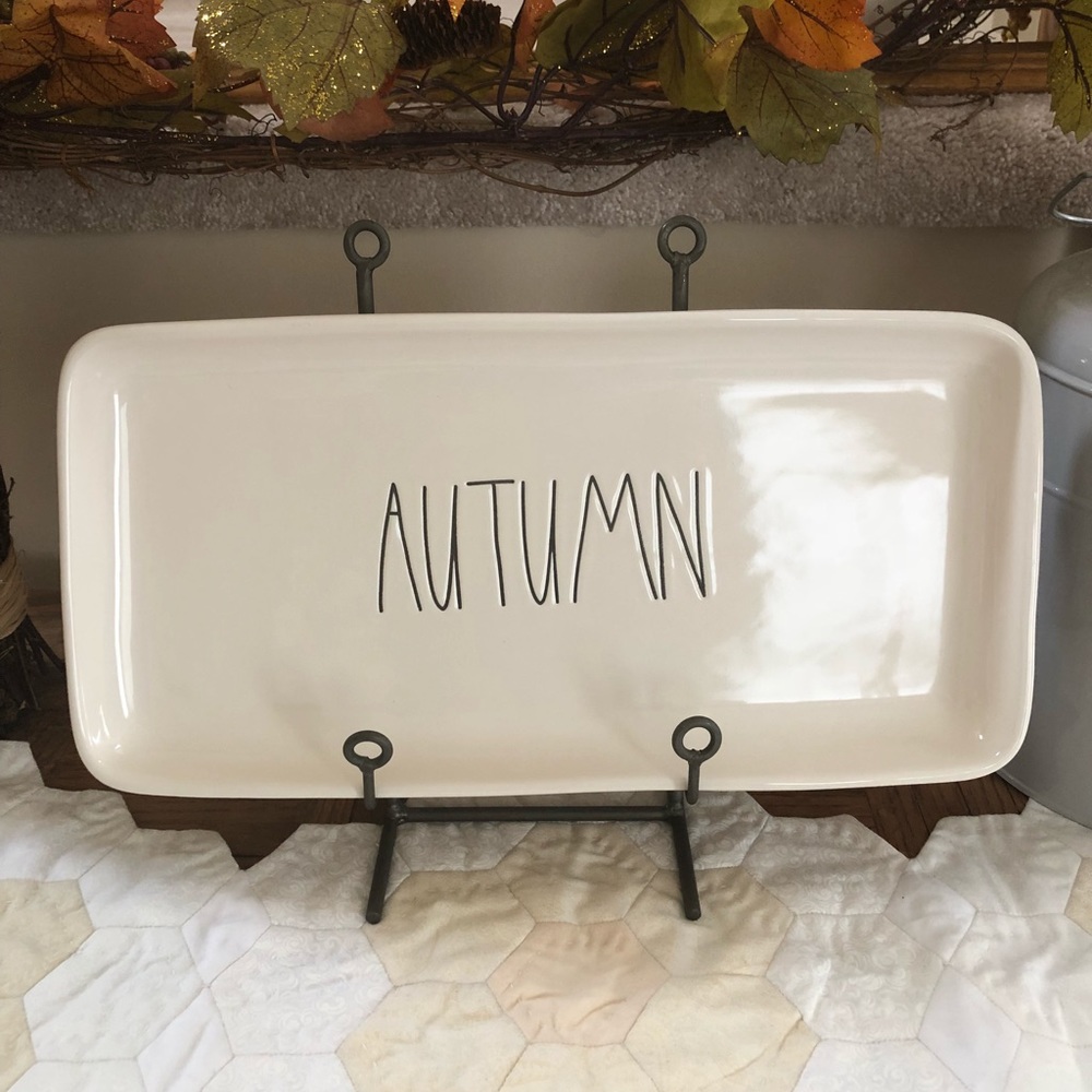 Rae Dunn large autumn platter